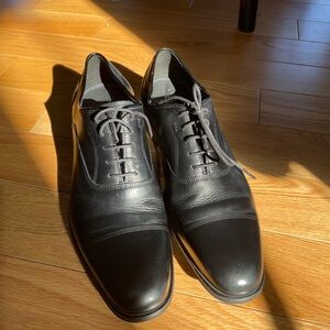 Lanvin Classic Black Leather Derbys